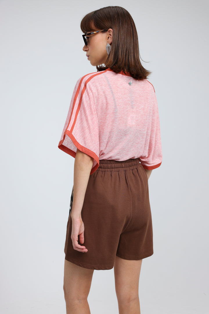 Too Cool Light Brown Mix Shorts