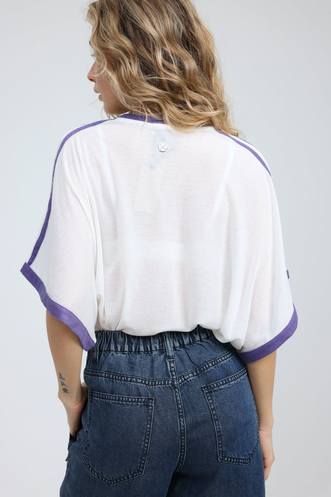 Fact Cream/Purple T-Shirt