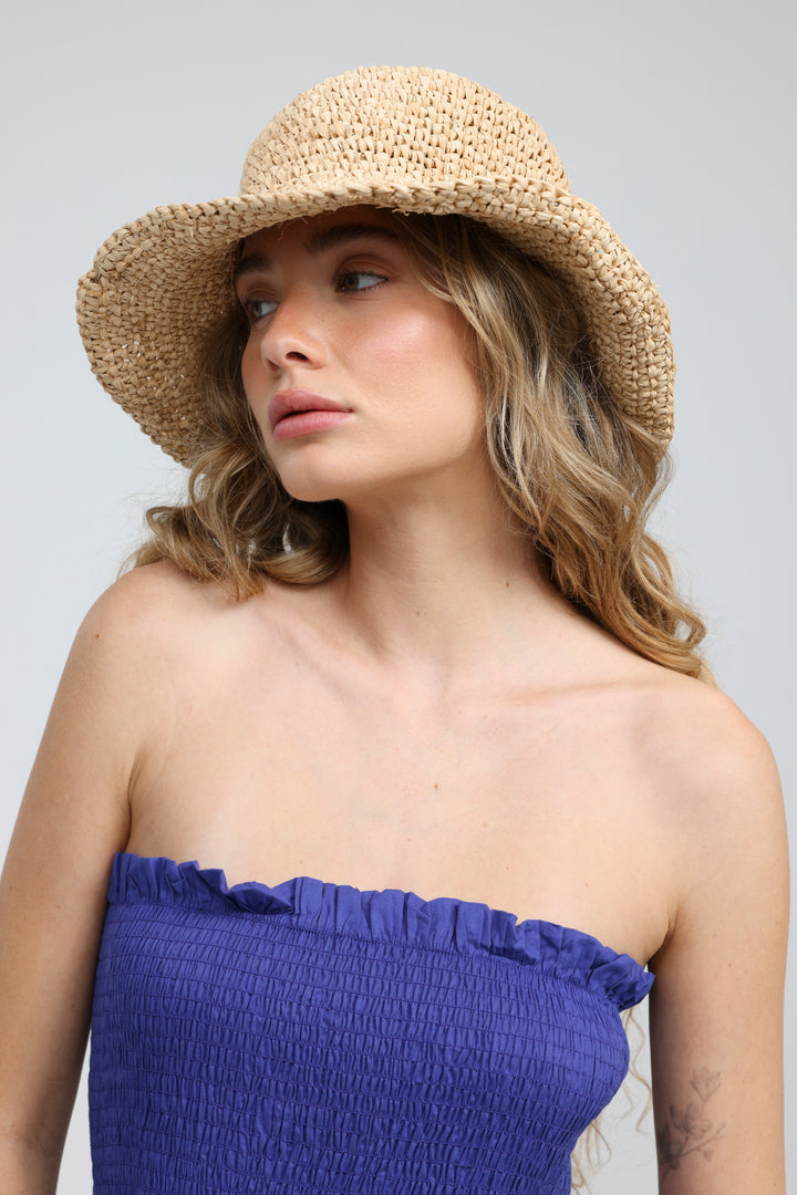 Straw Bucket Hat