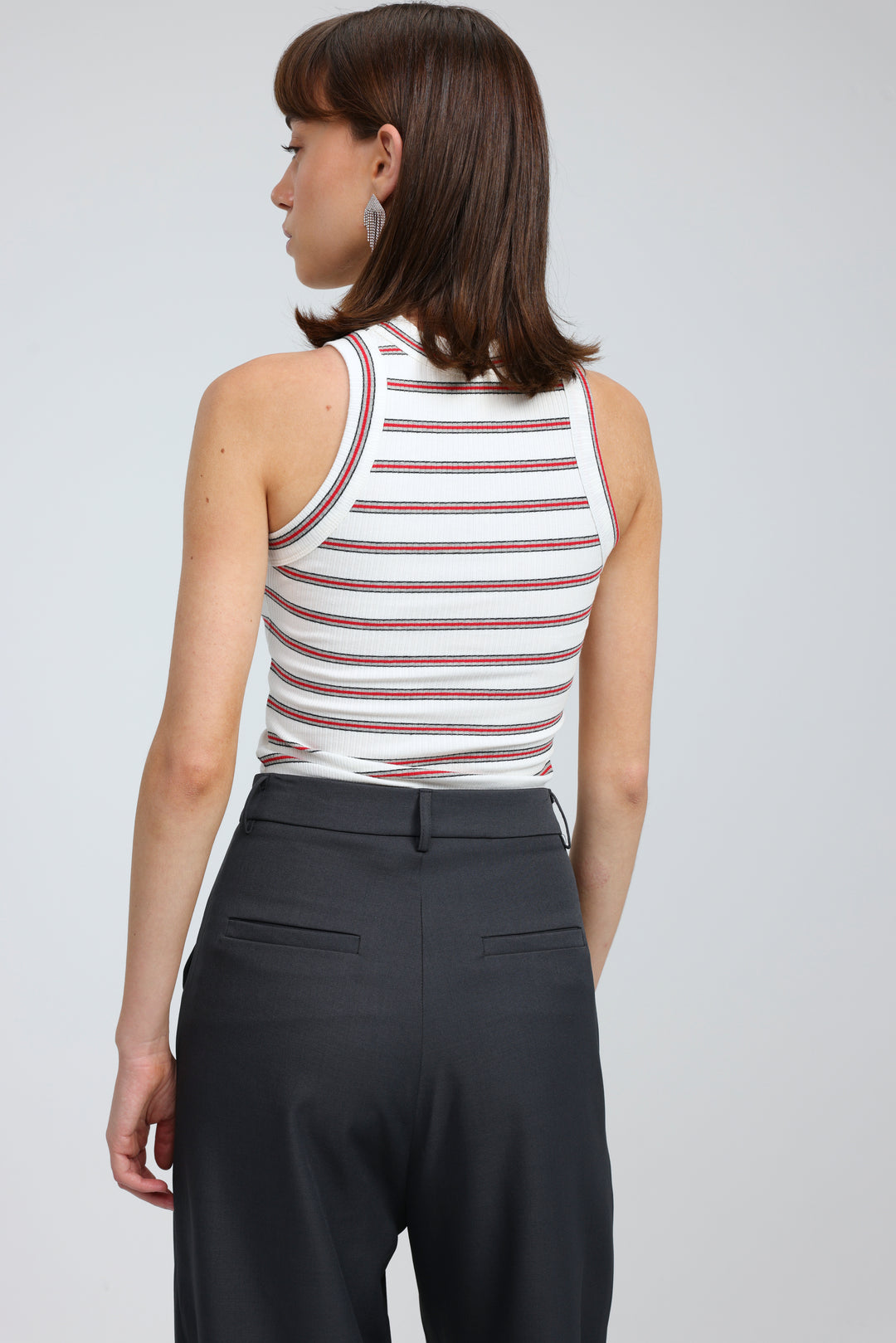 Perfect Red Striped Tank