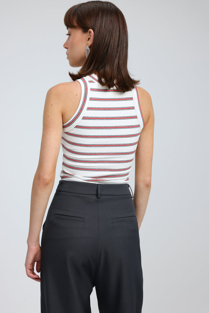 Perfect Red Striped Tank