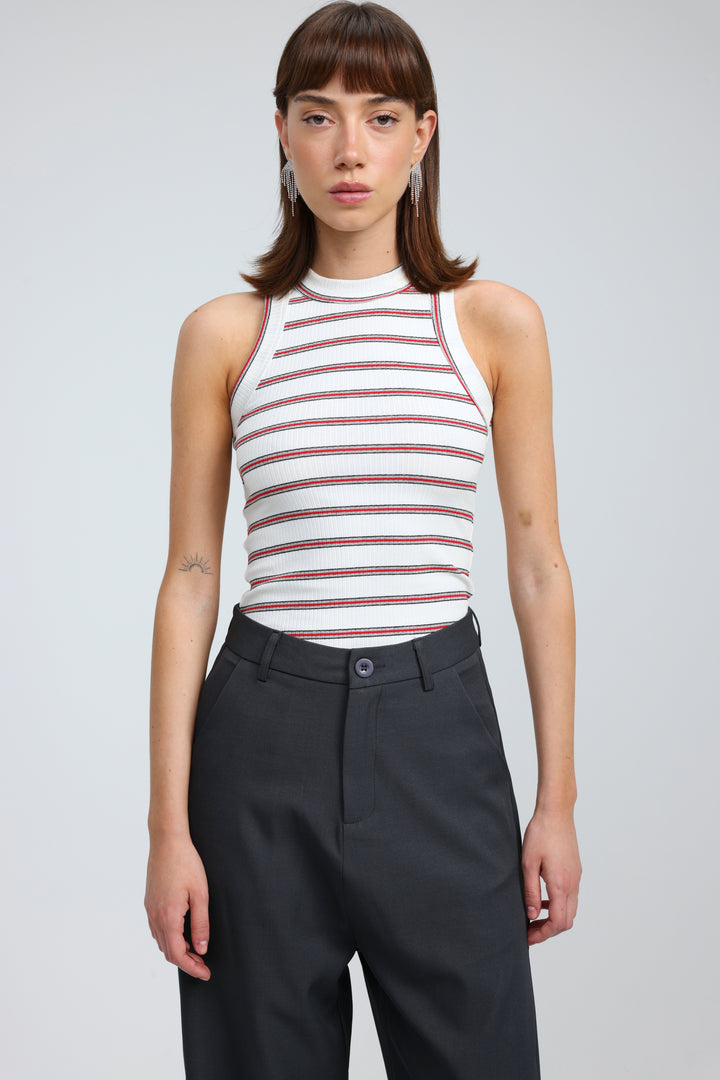 Perfect Red Striped Tank