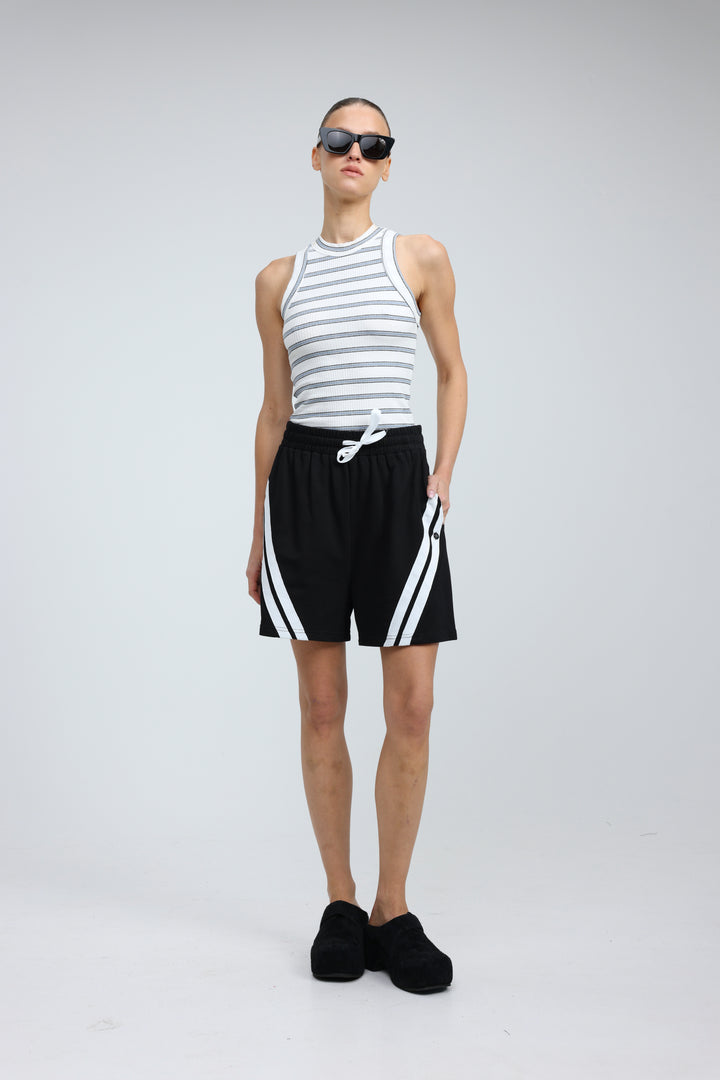 Perfect Light Blue Striped Tank