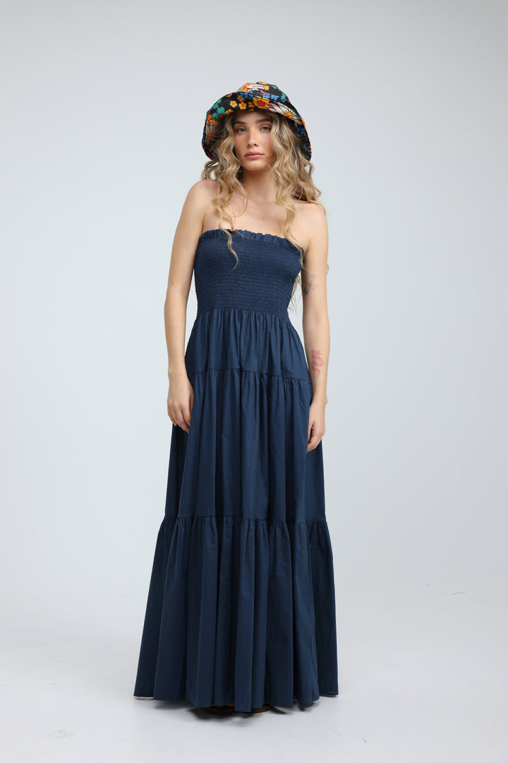 Centara Navy Strapless Dress