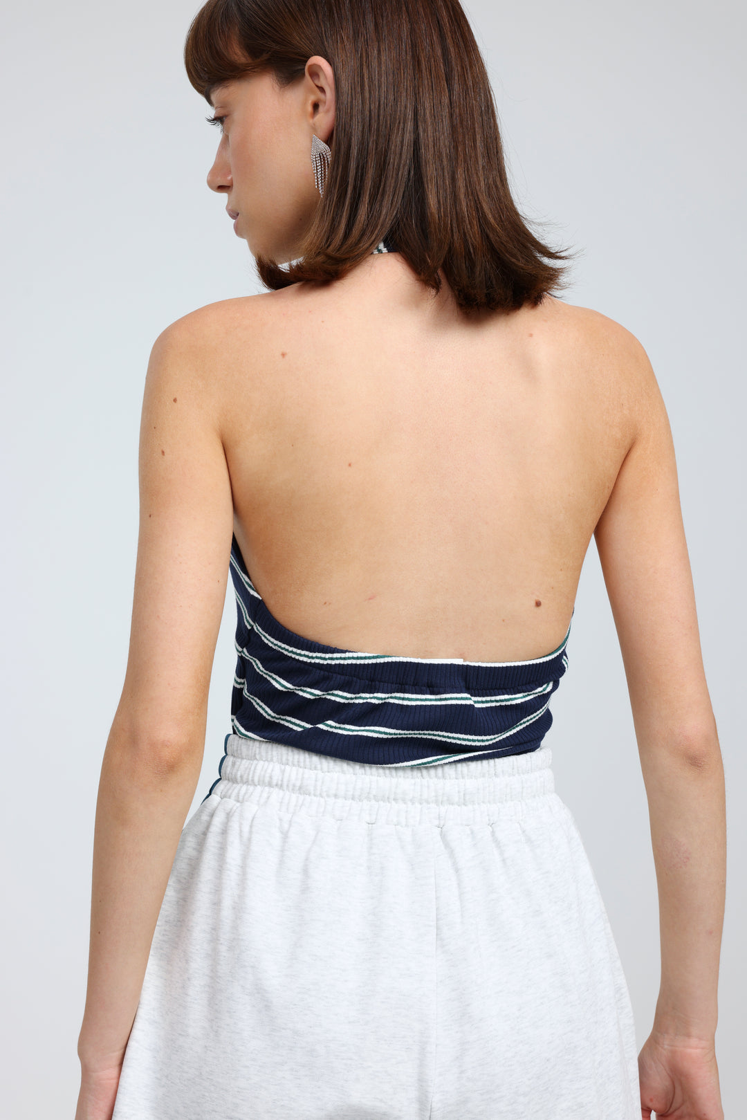 Note Navy Striped Bodysuit