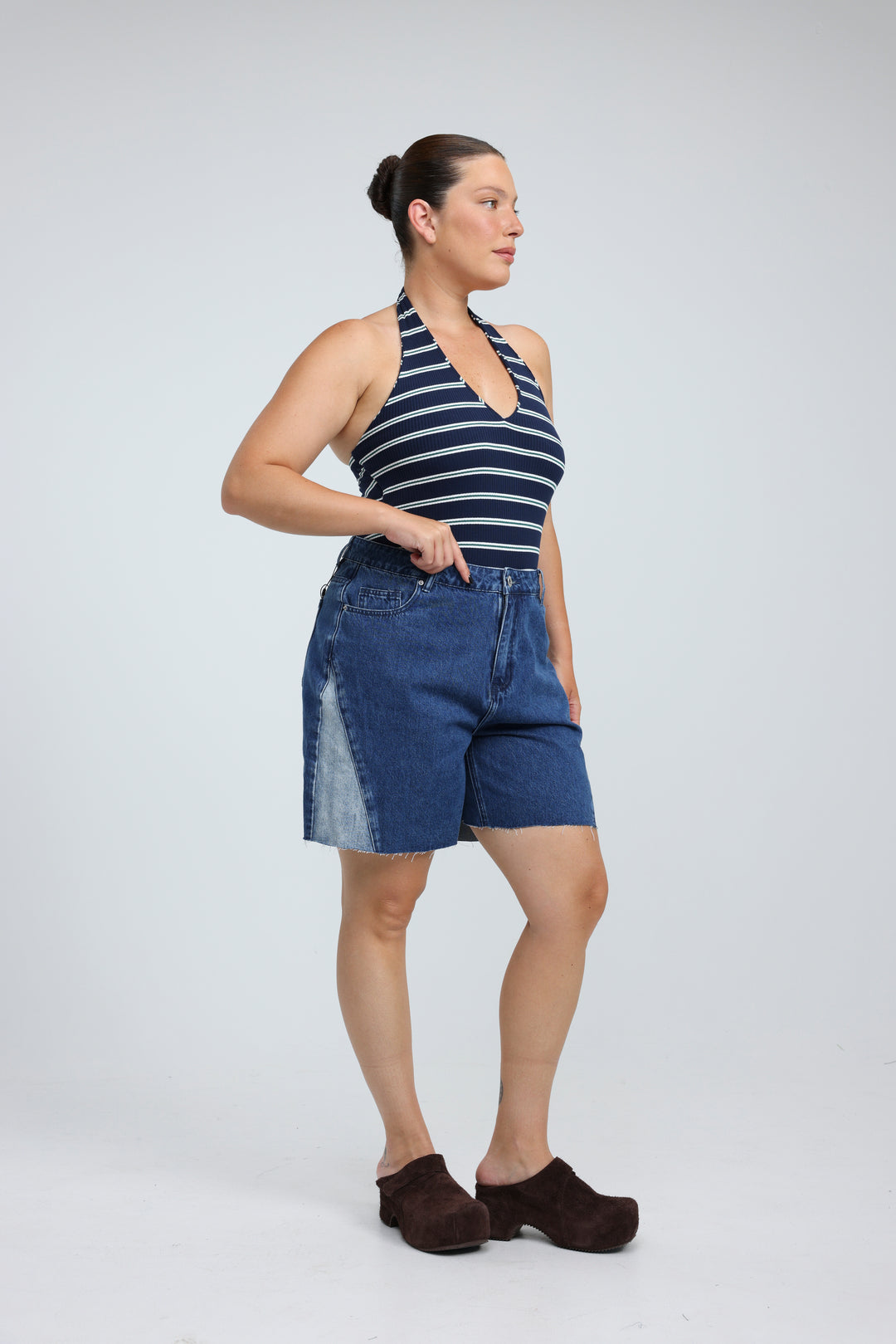 Star 501 Blue Mix Denim Shorts
