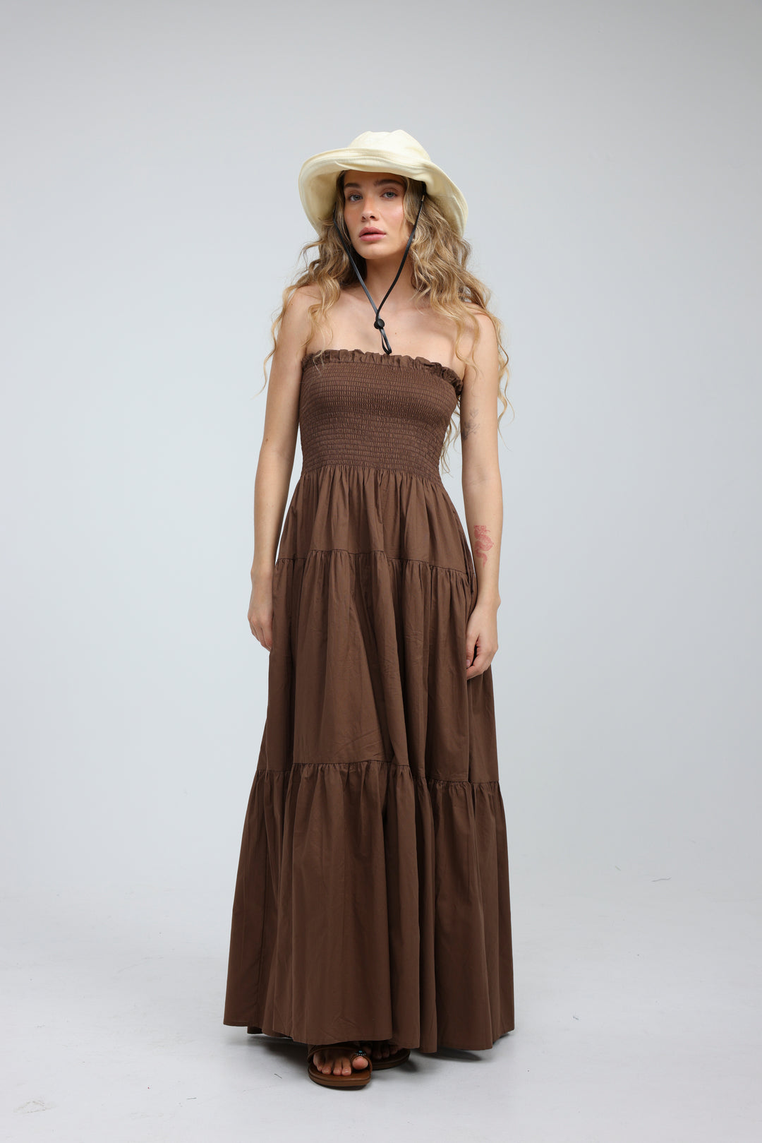 Centara Brown Strapless Dress SEESTARZ Centara Brown Strapless Dress SEESTARZ