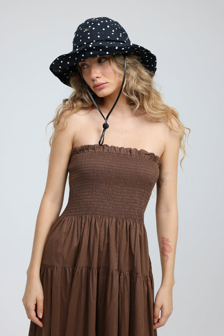 Black Dots Bucket Hat