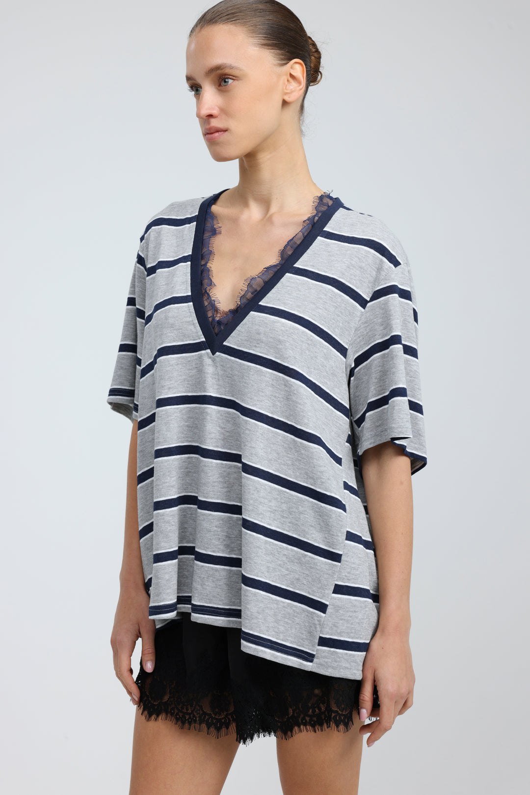 Glow Grey Stripes T-Shirt