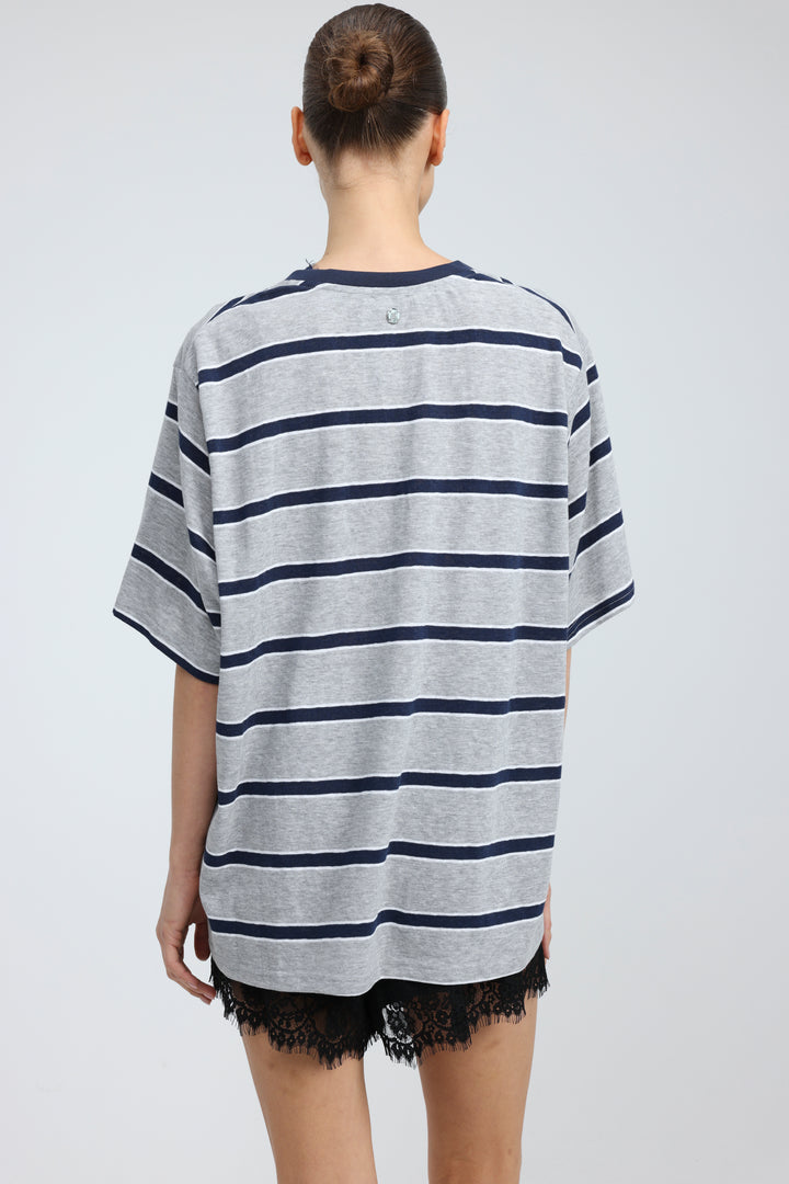 Glow Grey Stripes T-Shirt