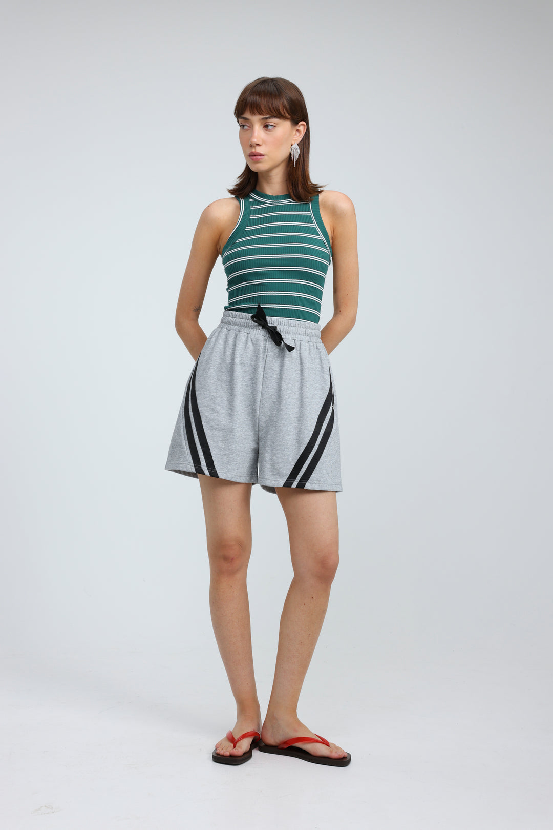 Perfect Green Striped Tank