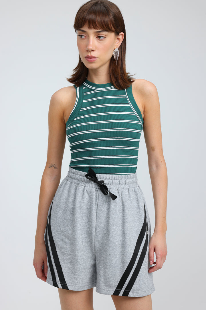 Perfect Green Striped Tank