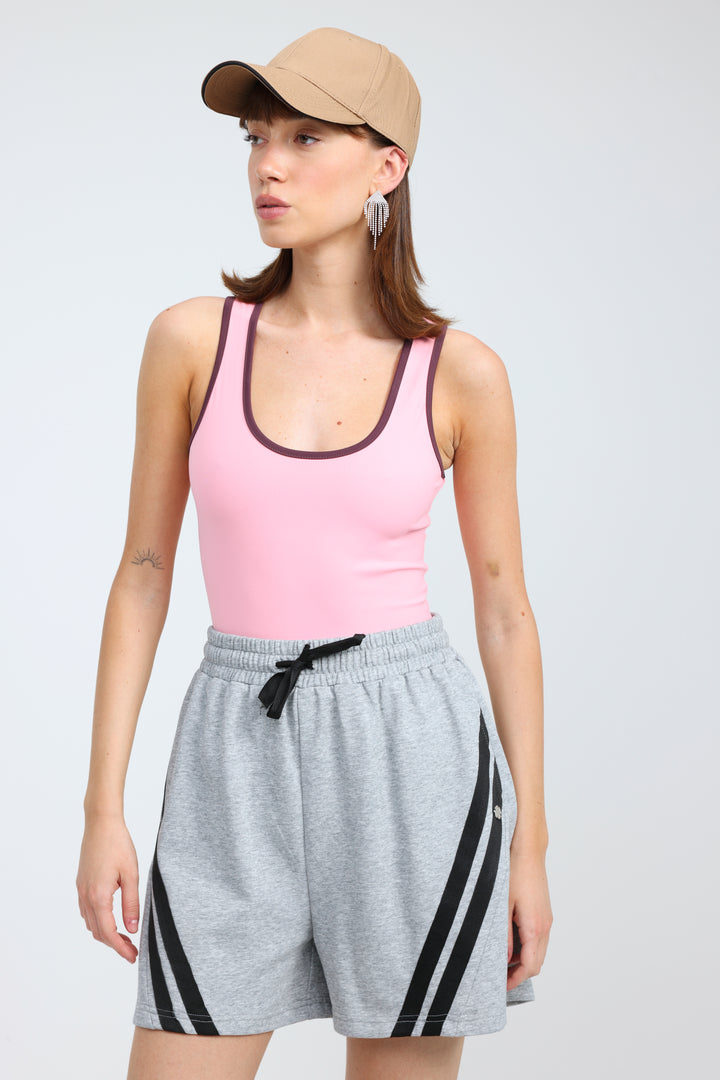 Never Light Pink Bodysuit