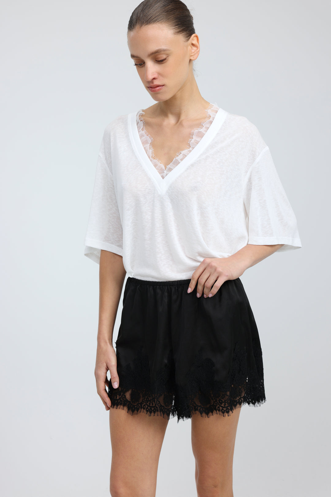 Rockly Black Shorts