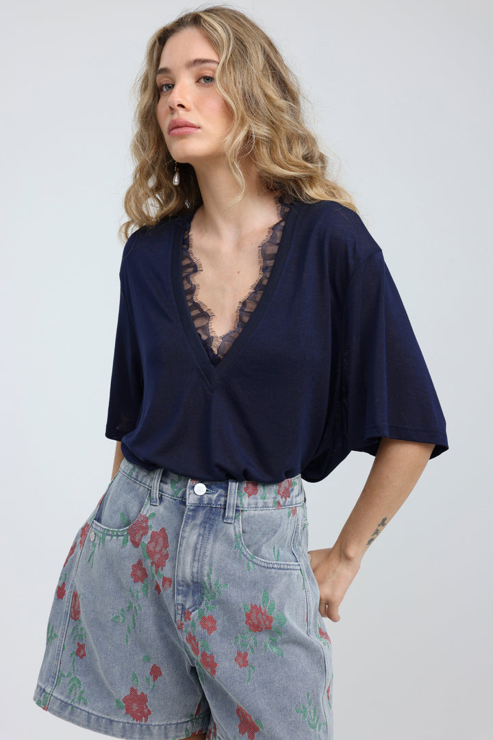 Glow Navy T-Shirt