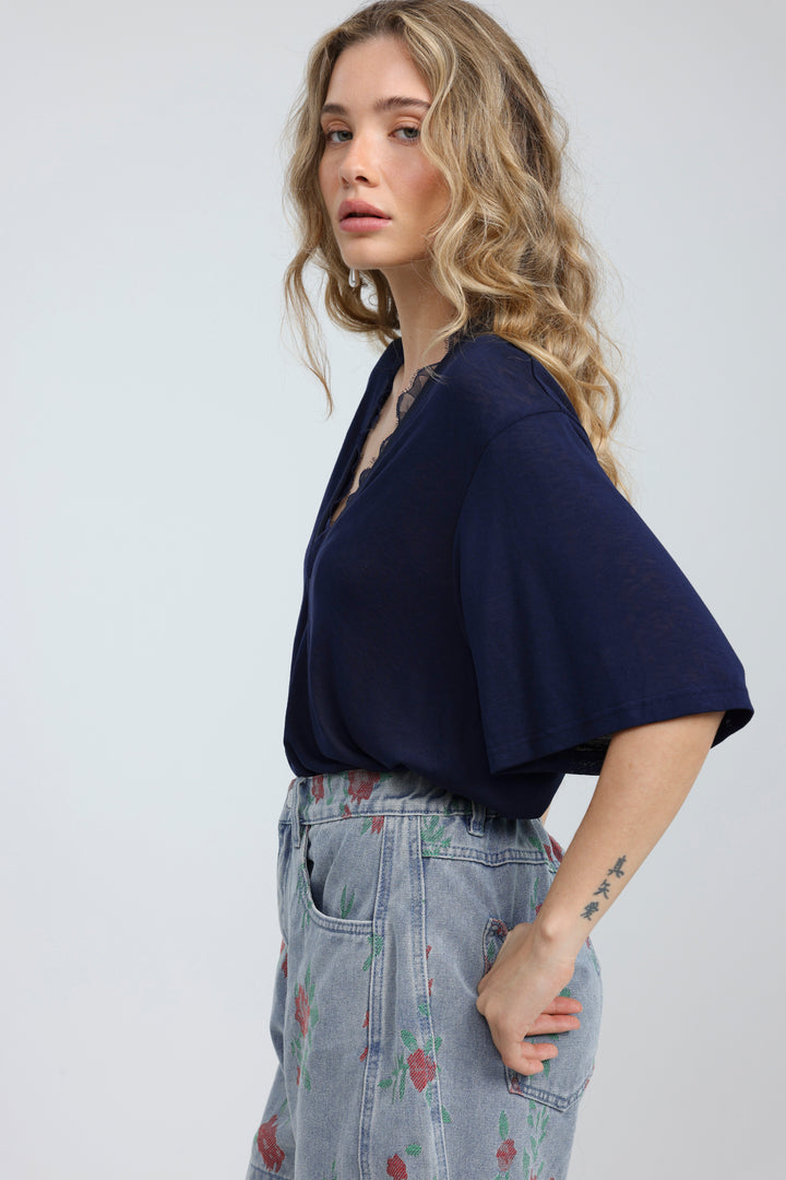 Glow Navy T-Shirt