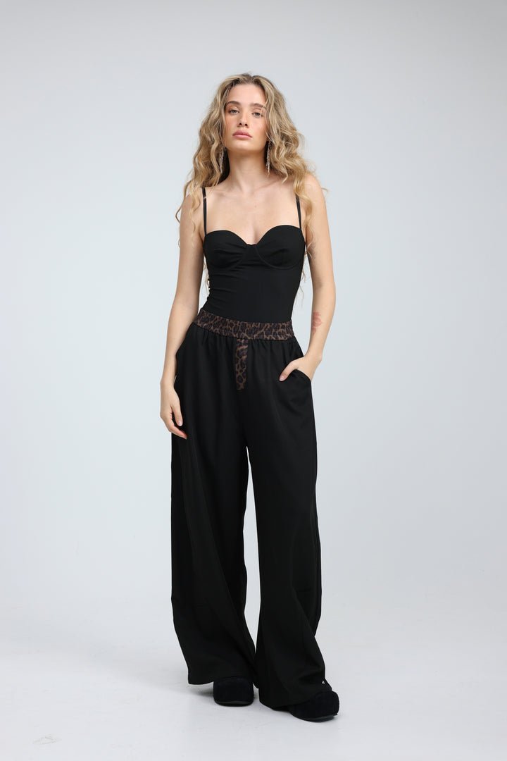 Croissant Black Bodysuit
