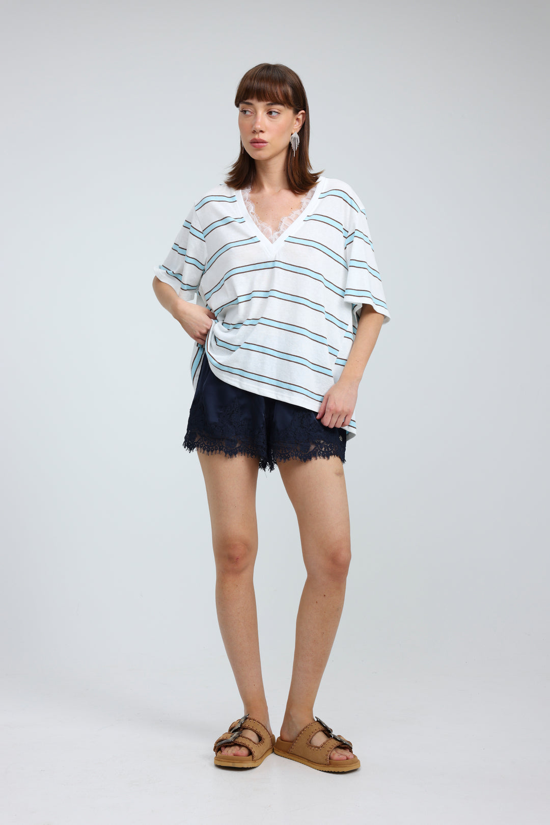 Glow White Stripes T-Shirt