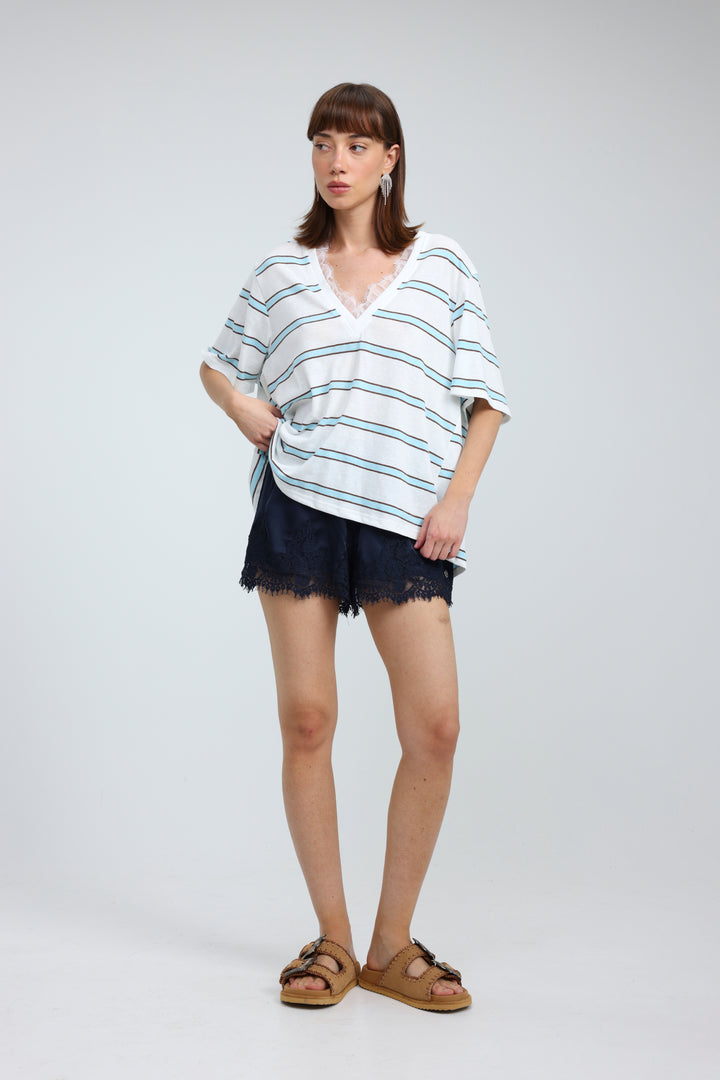 Glow White Stripes T-Shirt