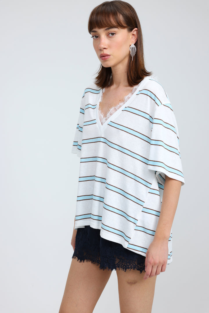 Glow White Stripes T-Shirt