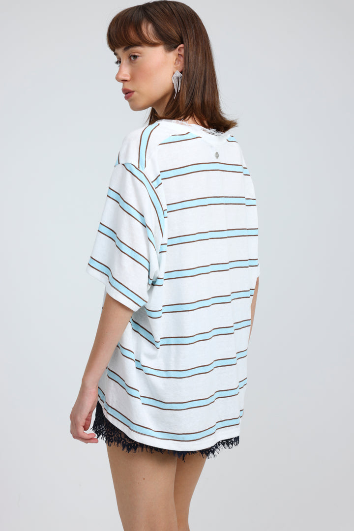 Glow White Stripes T-Shirt