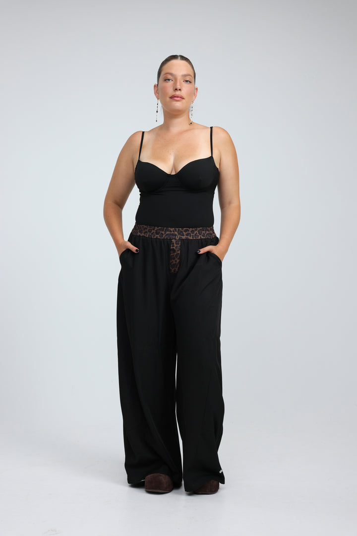 Croissant Black Bodysuit