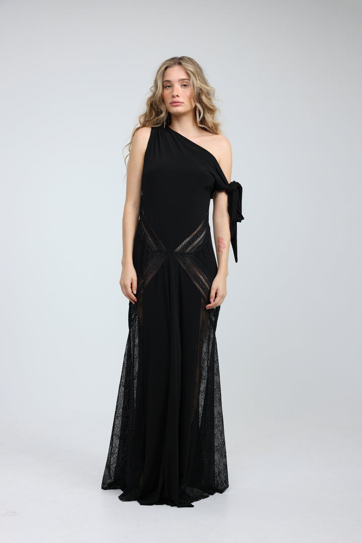 Hagarus Black Dress