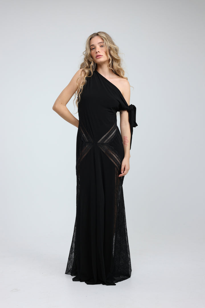 Hagarus Black Dress