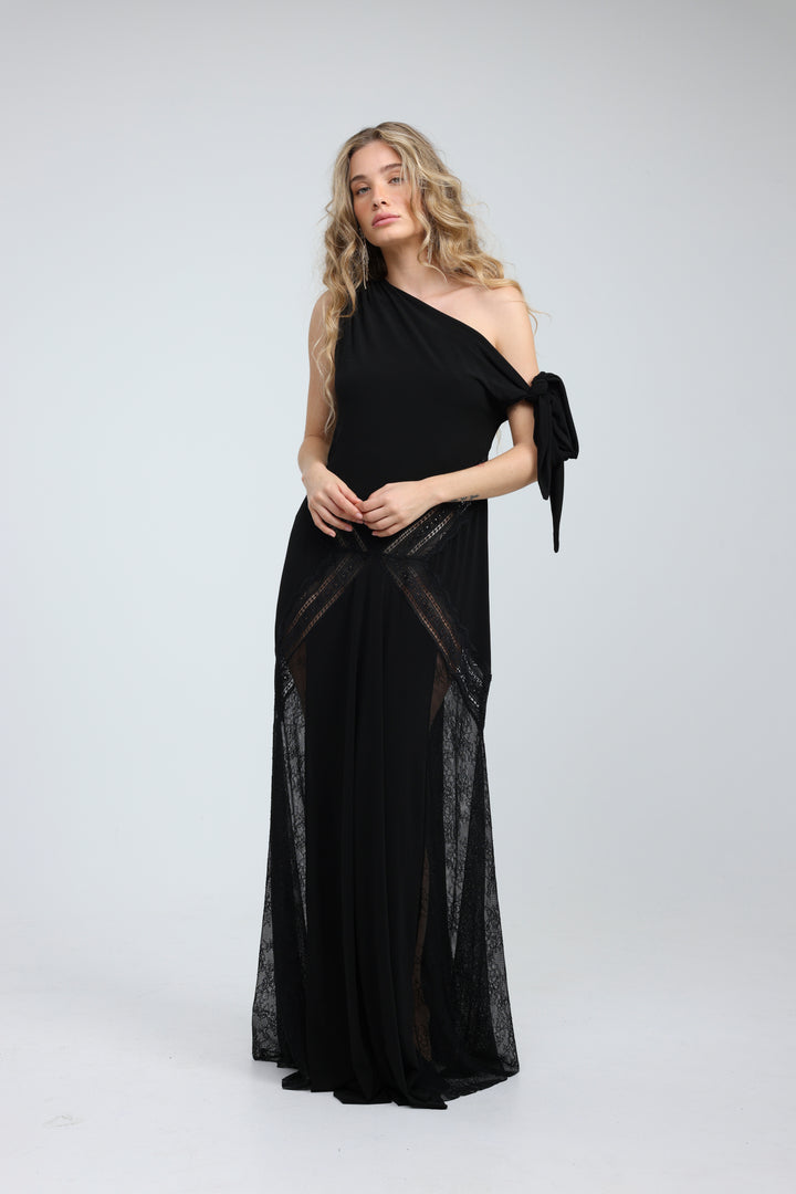 Hagarus Black Dress