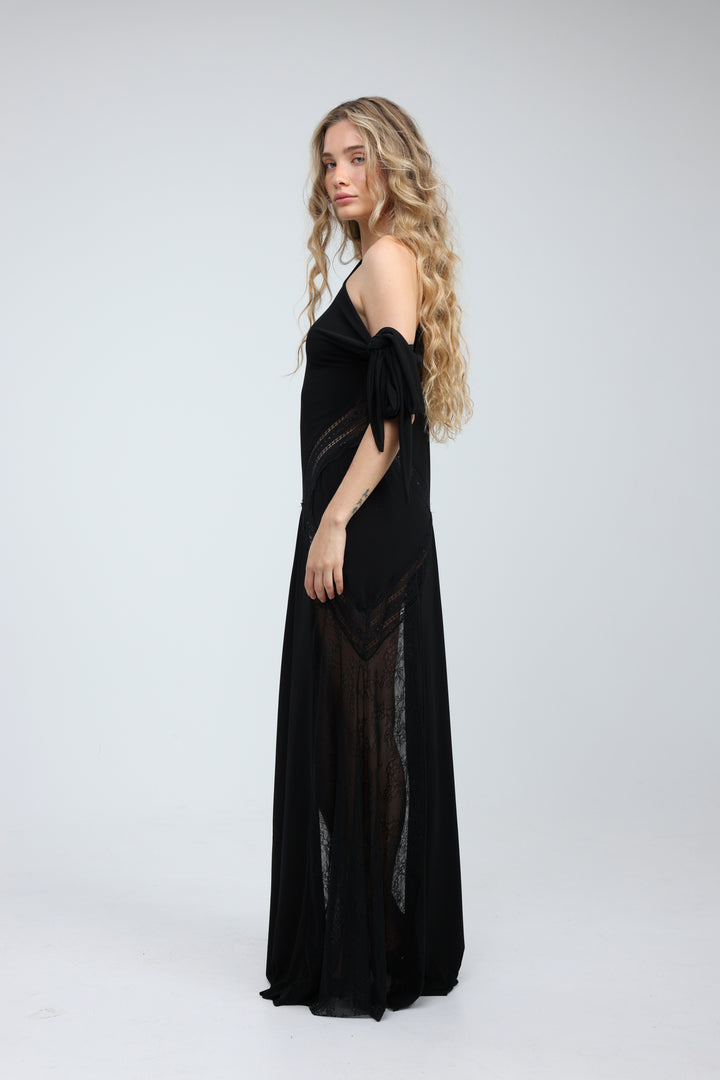 Hagarus Black Dress