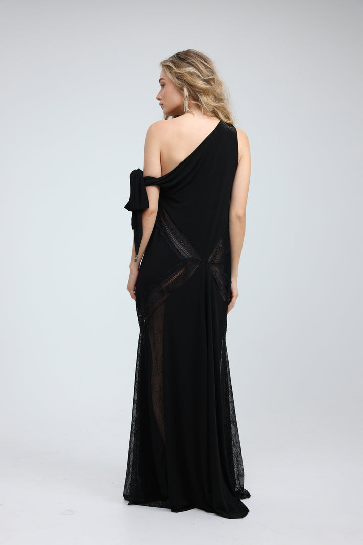 Hagarus Black Dress