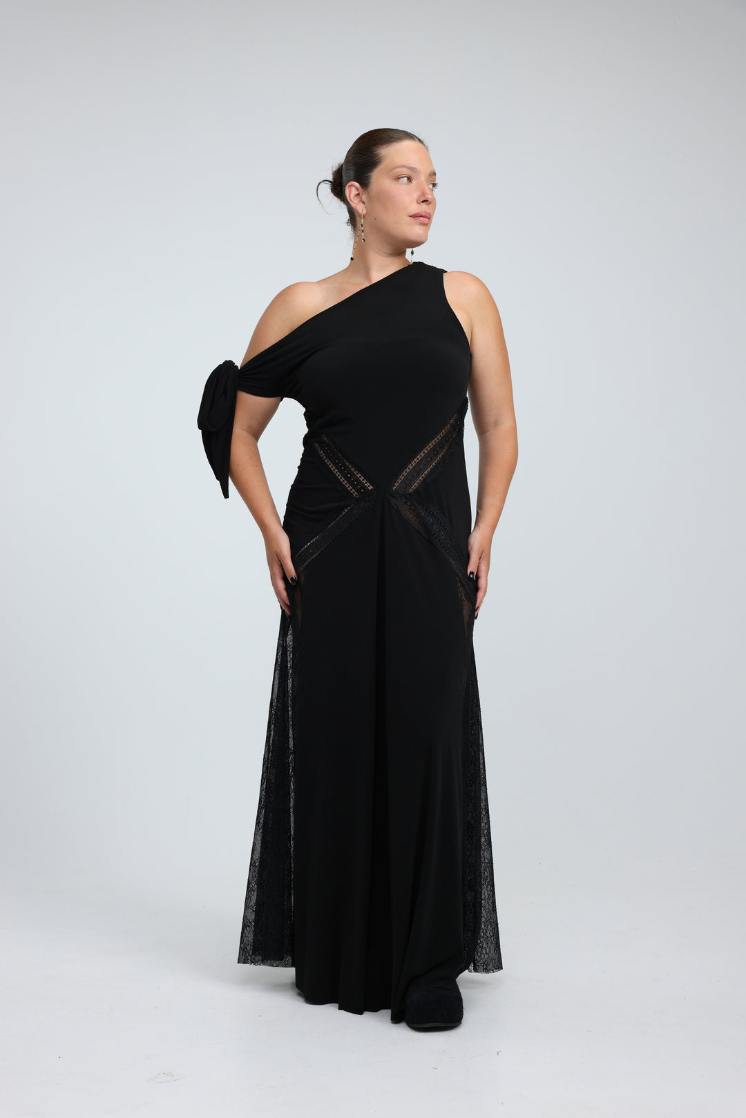 Hagarus Black Dress