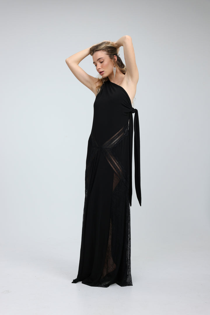 Hagarus Black Dress