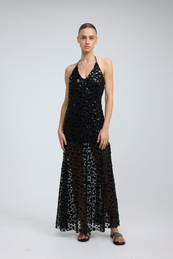 Sequin Black Dress