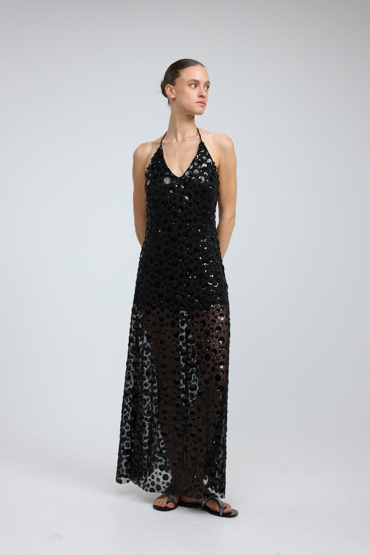 Sequin Black Dress