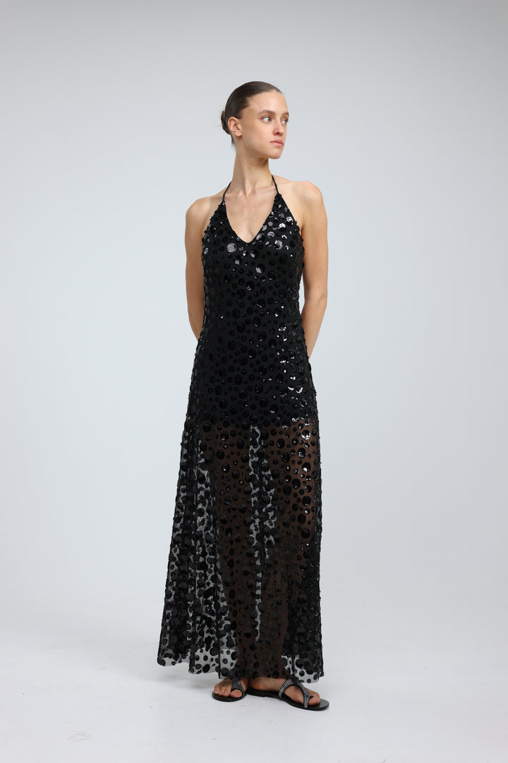 Sequin Black Dress
