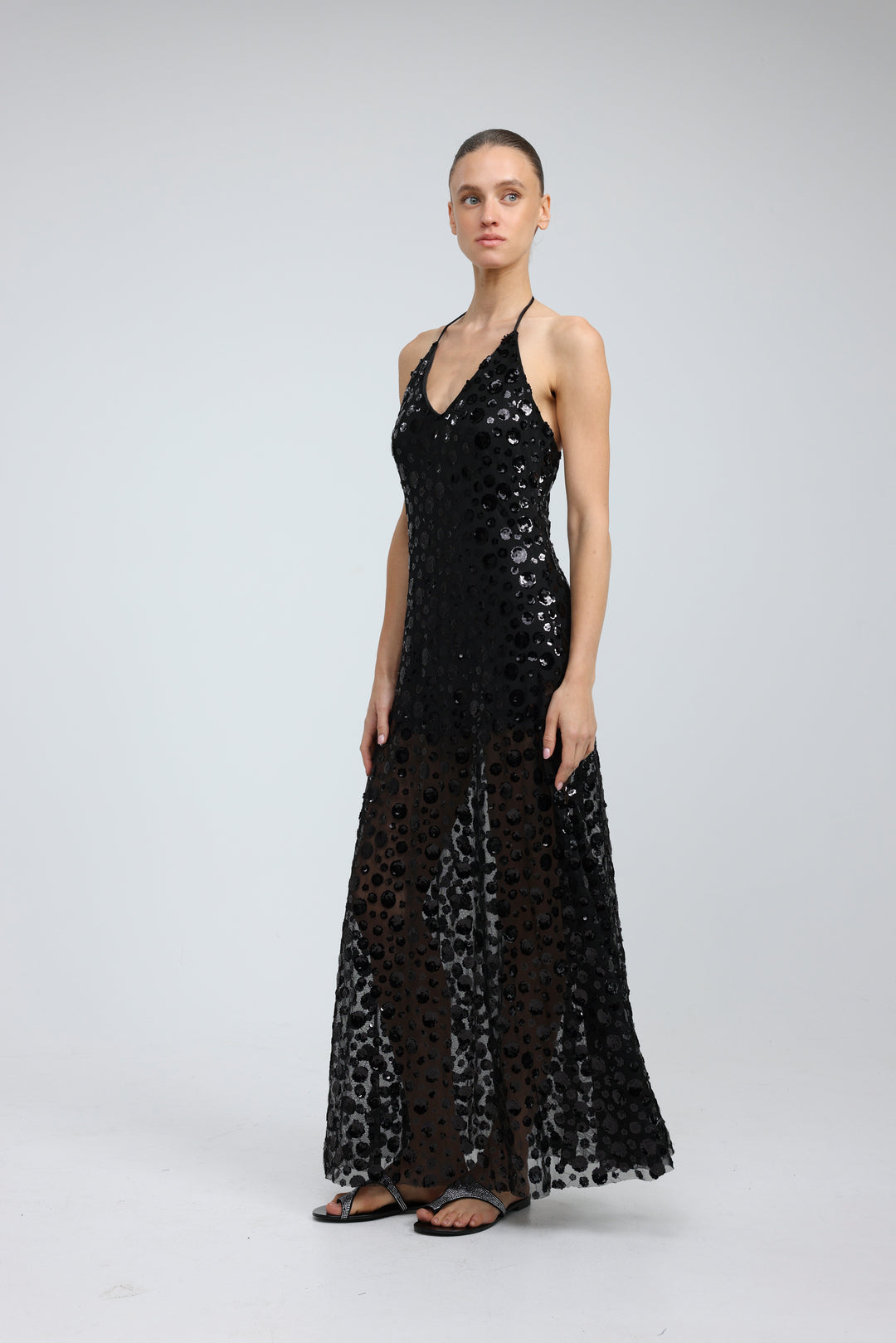 Sequin Black Dress