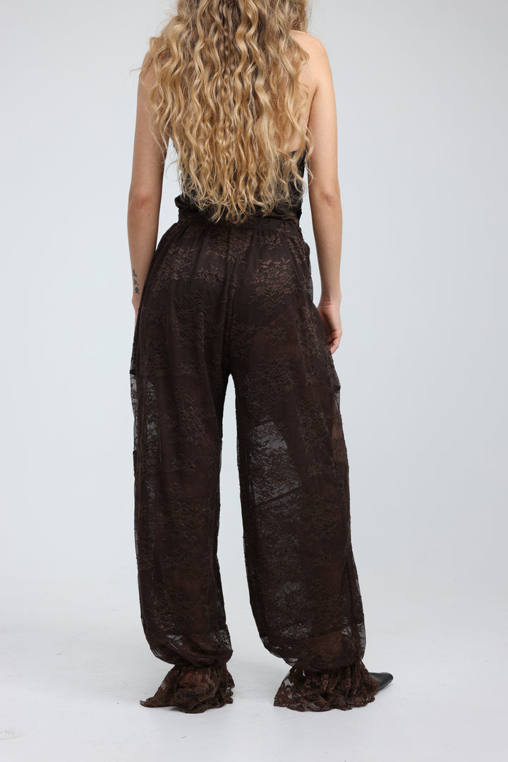 Layered Lace Brown Bottoms