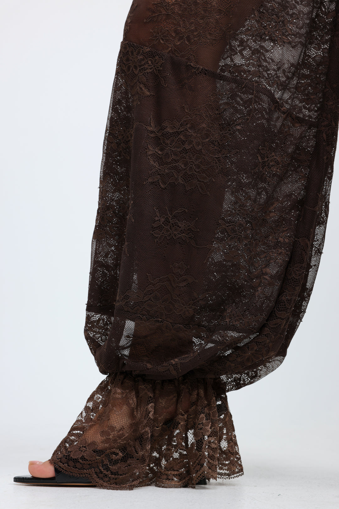 Layered Lace Brown Bottoms