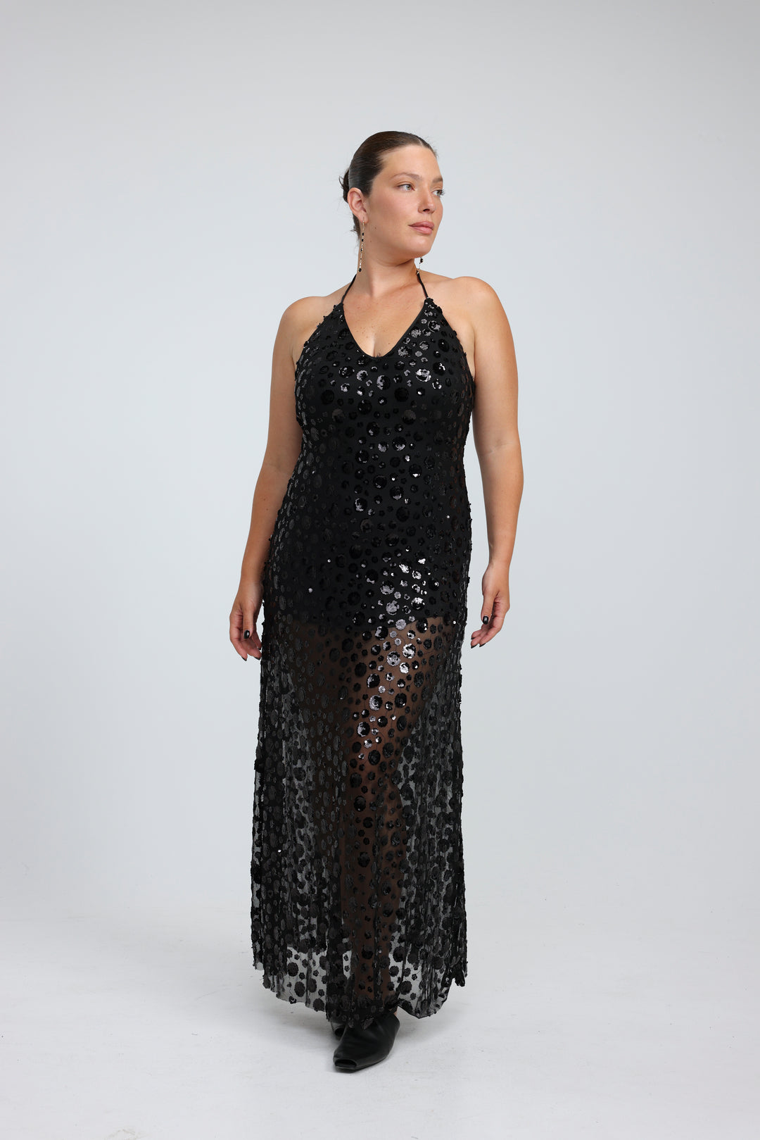 Sequin Black Dress