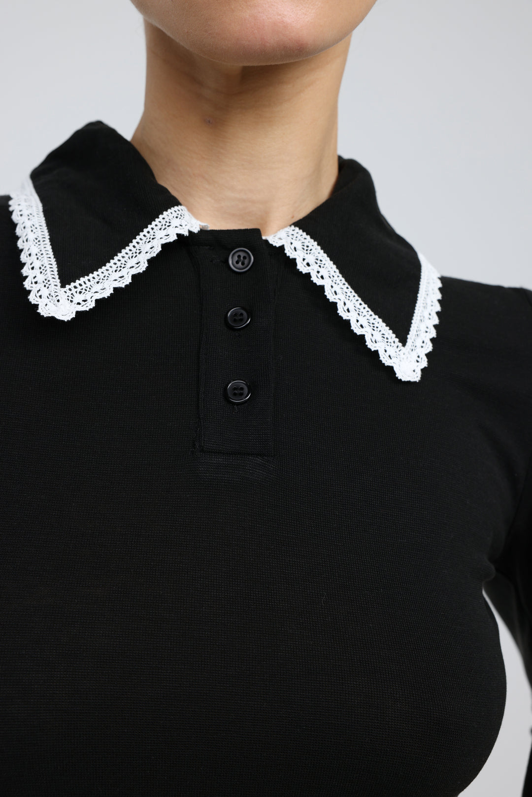 Stamp Black/White Polo T-Shirt