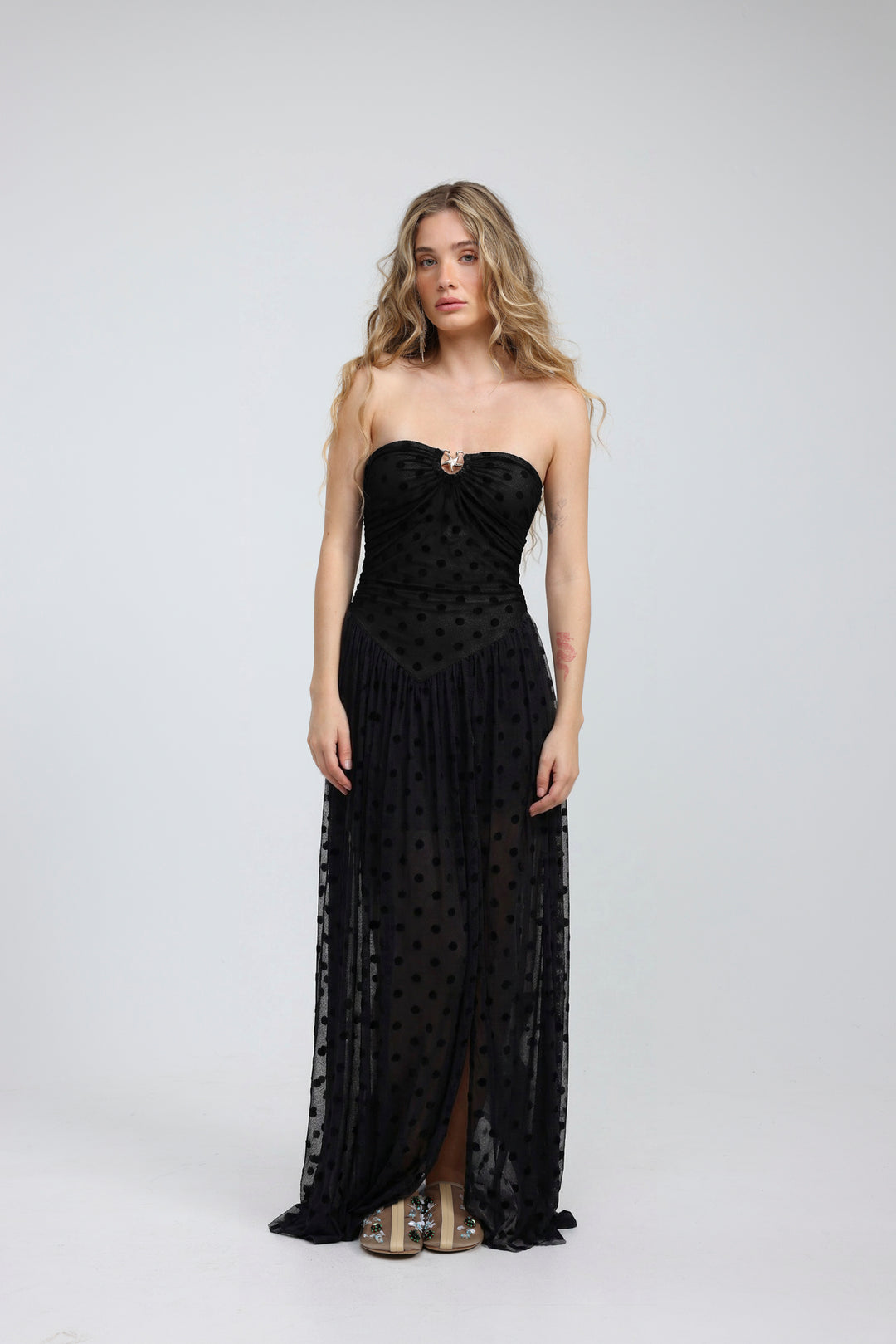 Starfish Black Strapless Dress