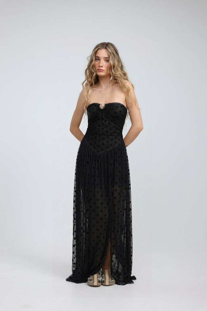 Starfish Black Strapless Dress