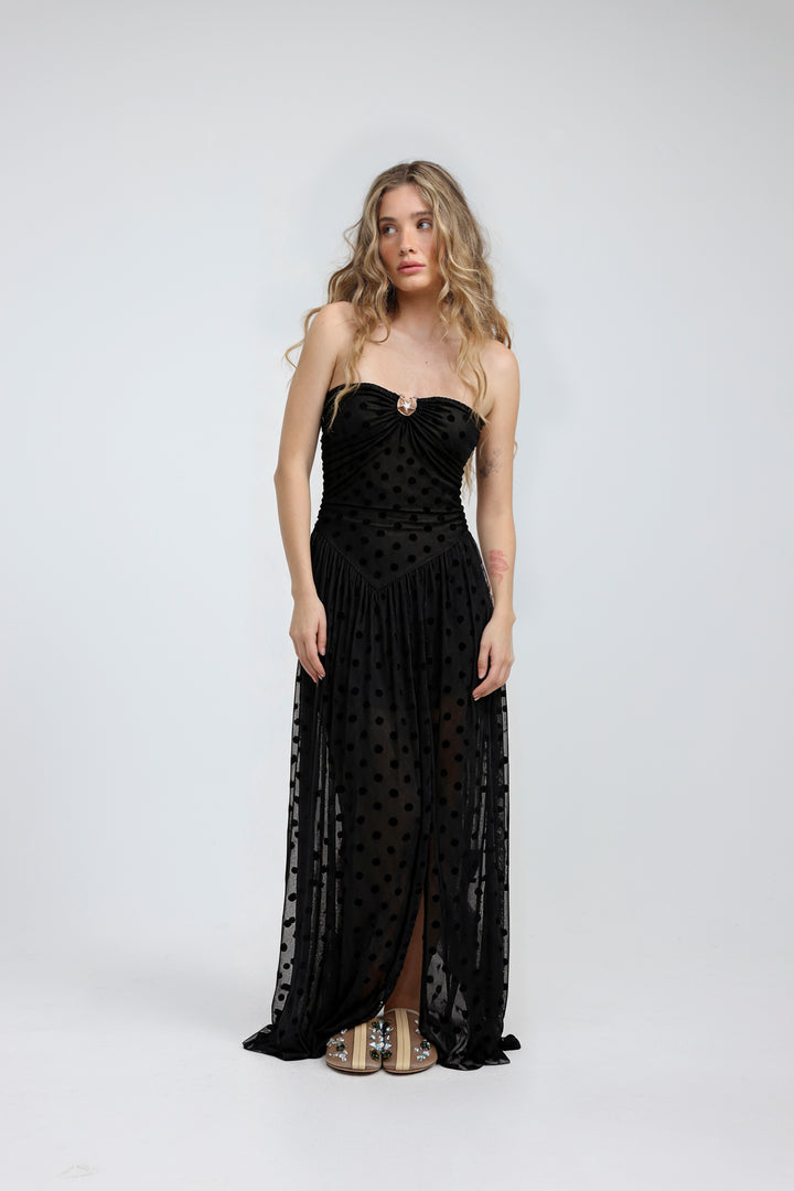 Starfish Black Strapless Dress