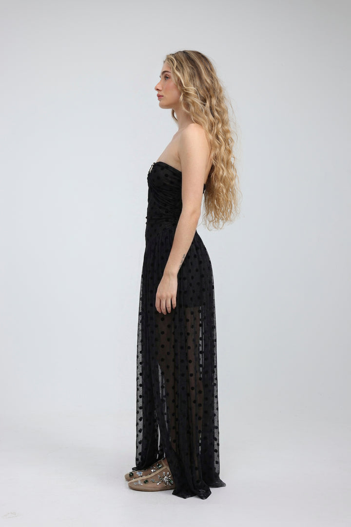Starfish Black Strapless Dress
