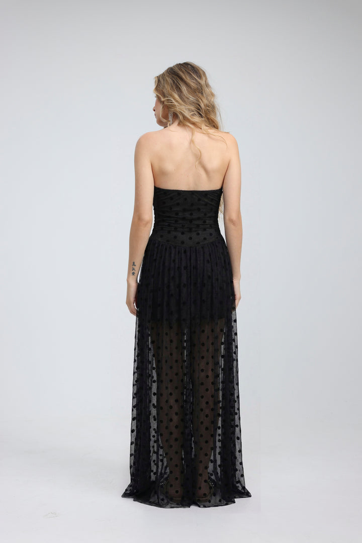 Starfish Black Strapless Dress