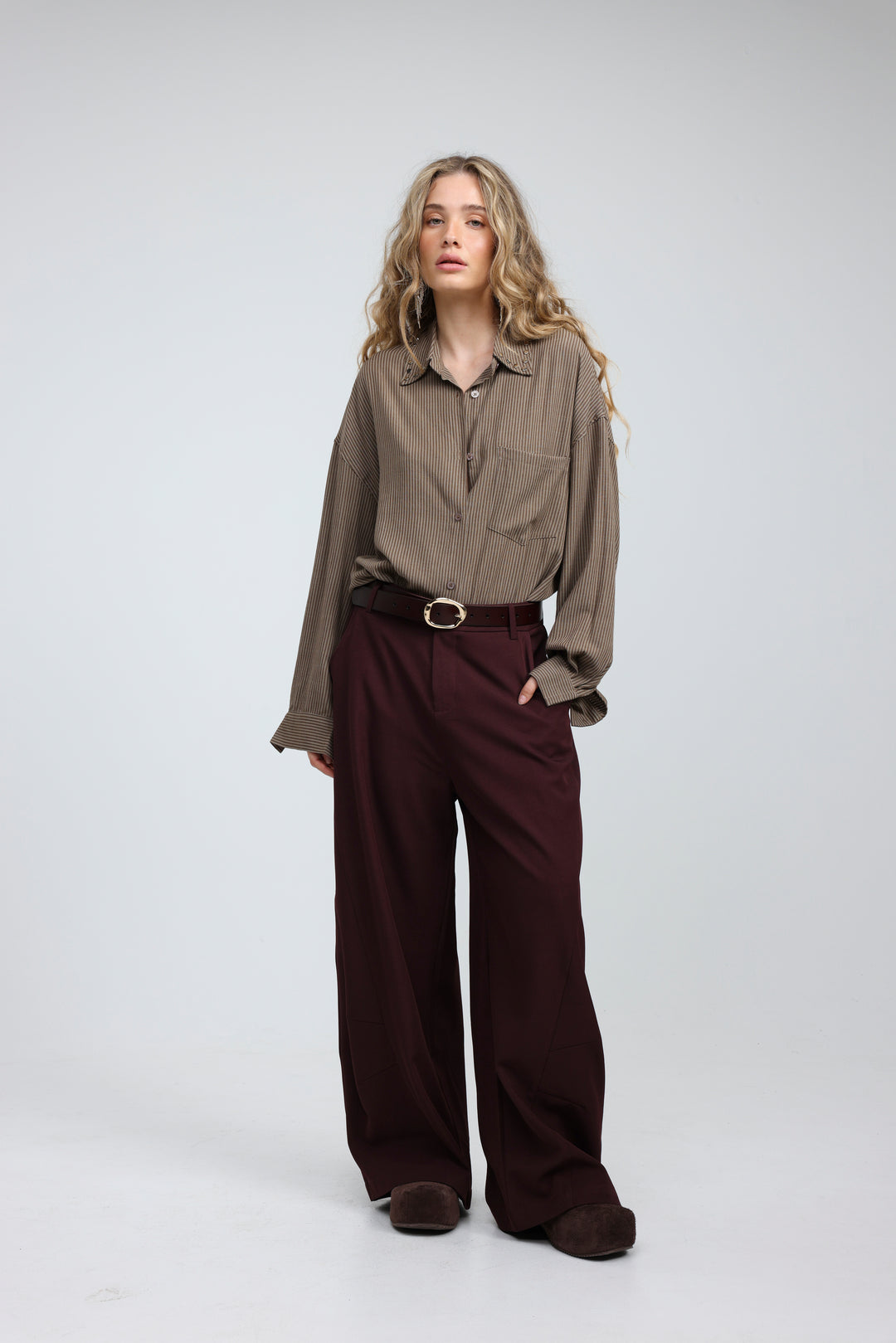 Workflow Brown Buttoned Shirt