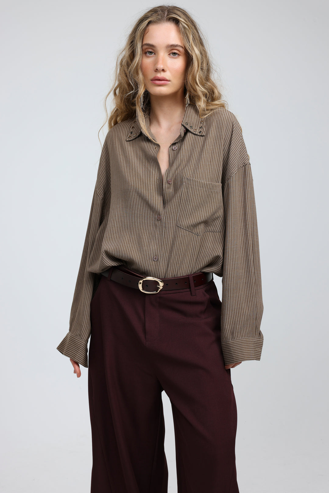 Workflow Brown Buttoned Shirt