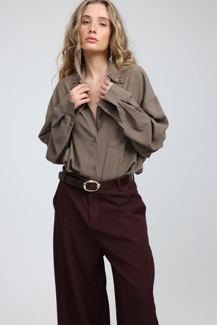 Workflow Brown Buttoned Shirt