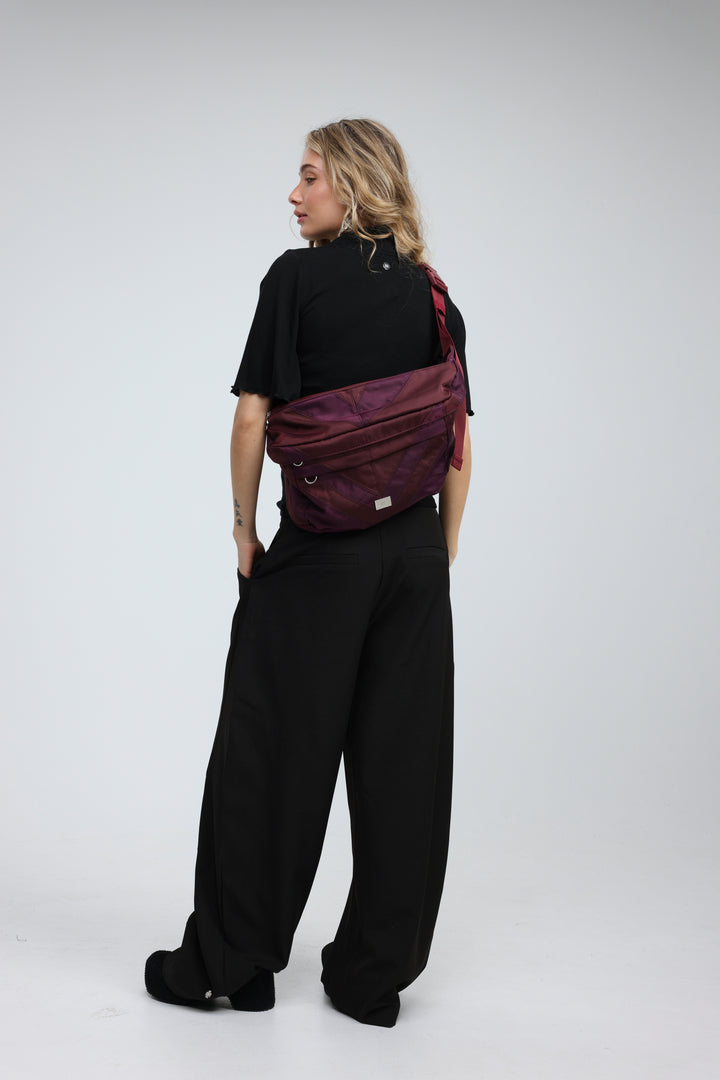 Chevron Wine Belt Bag